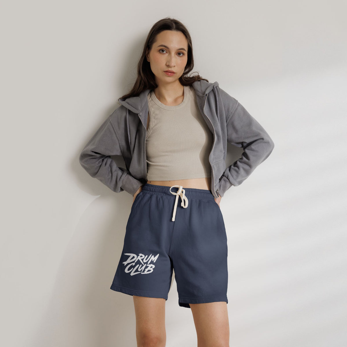 DRUM CLUB Brush Garment-Dyed Fleece Shorts | Unisex